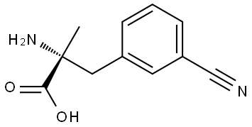 3-Cyano-α-methyl-D-phenylalanine Structure