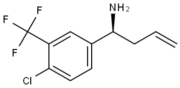 (1S)-1-[4-CHLORO-3-(TRIFLUOROMETHYL)PHENYL]BUT-3-EN-1-AMINE Structure