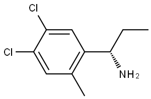 (1S)-1-(4,5-dichloro-2-methylphenyl)propan-1-amine Structure