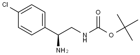 tert-butyl N-[(2S)-2-amino-2-(4-chlorophenyl)ethyl]carbamate Structure