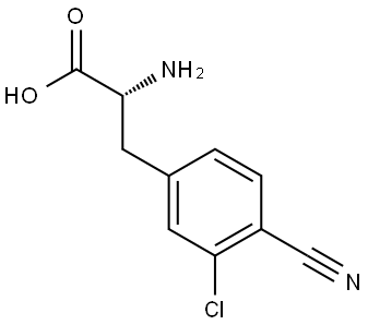 (2R)-2-amino-3-(3-chloro-4-cyanophenyl)propanoic acid Structure