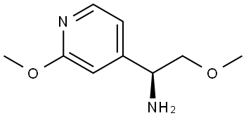 (S)-2-methoxy-1-(2-methoxypyridin-4-yl)ethan-1-amine 구조식 이미지