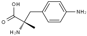 4-Amino-α-methyl-L-phenylalanine Structure