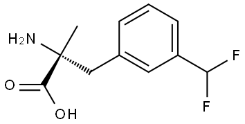 (R)-2-amino-3-(3-(difluoromethyl)phenyl)-2-methylpropanoic acid Structure