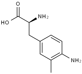 (2S)-2-amino-3-(4-amino-3-methylphenyl)propanoic acid Structure