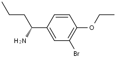 (1R)-1-(3-BROMO-4-ETHOXYPHENYL)BUTAN-1-AMINE Structure