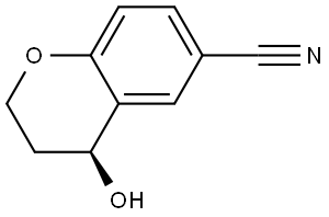 (S)-3,4-Dihydro-4-hydroxy-2H-1-benzopyran-6-carbonitrile Structure