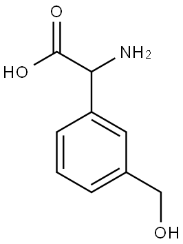 2-amino-2-[3-(hydroxymethyl)phenyl]acetic acid Structure