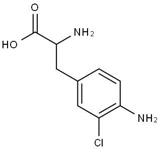 2-AMINO-3-(4-AMINO-3-CHLOROPHENYL)PROPANOIC ACID Structure