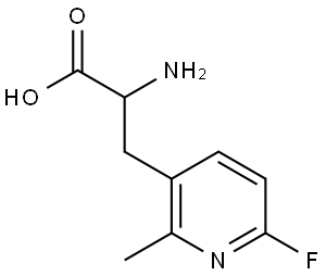 2-AMINO-3-(6-FLUORO-2-METHYLPYRIDIN-3-YL)PROPANOIC ACID 구조식 이미지