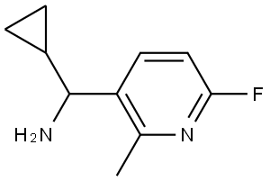 CYCLOPROPYL(6-FLUORO-2-METHYLPYRIDIN-3-YL)METHANAMINE Structure