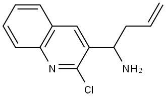 1-(2-CHLORO-3-QUINOLYL)BUT-3-ENYLAMINE Structure