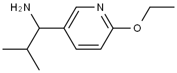 1-(6-ETHOXY(3-PYRIDYL))-2-METHYLPROPYLAMINE 구조식 이미지