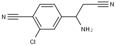 4-(1-AMINO-2-CYANOETHYL)-2-CHLOROBENZENECARBONITRILE Structure