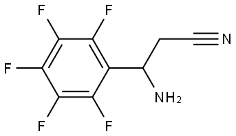 3-AMINO-3-(2,3,4,5,6-PENTAFLUOROPHENYL)PROPANENITRILE Structure