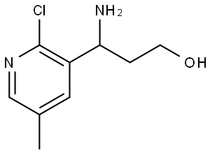 3-AMINO-3-(2-CHLORO-5-METHYL (3-PYRIDYL))PROPAN-1-OL 구조식 이미지