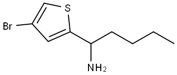 1-(4-BROMO-2-THIENYL)PENTYLAMINE 구조식 이미지