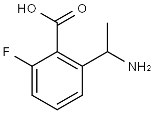 2-(1-aminoethyl)-6-fluorobenzoic acid Structure