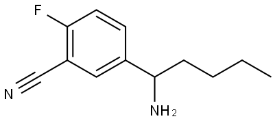 5-(AMINOPENTYL)-2-FLUOROBENZENECARBONITRILE Structure