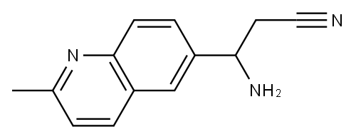 3-AMINO-3-(2-METHYL (6-QUINOLYL))PROPANENITRILE Structure