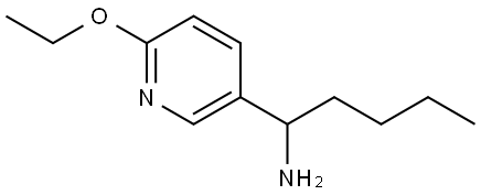 1-(6-ETHOXY-3-PYRIDYL)PENTYLAMINE Structure