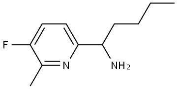 1-(5-FLUORO-6-METHYL-2-PYRIDYL)PENTYLAMINE Structure