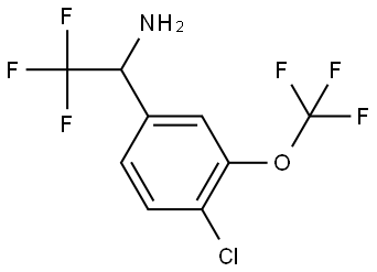 1-[4-CHLORO-3-(TRIFLUOROMETHOXY)PHENYL]-2,2,2-TRIFLUOROETHYLAMINE Structure