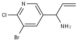 1-(5-BROMO-6-CHLORO-3-PYRIDYL)PROP-2-ENYLAMINE Structure