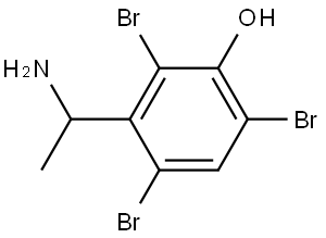 3-(AMINOETHYL)-2,4,6-TRIBROMOPHENOL Structure