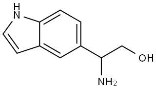 2-amino-2-(1H-indol-5-yl)ethan-1-ol Structure