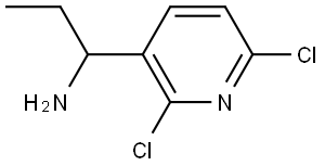 1-(2,6-DICHLORO-3-PYRIDYL)PROPYLAMINE Structure