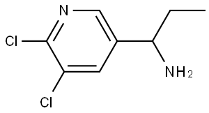 1-(5,6-DICHLORO-3-PYRIDYL)PROPYLAMINE Structure