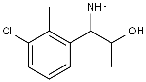 1-AMINO-1-(3-CHLORO-2-METHYLPHENYL)PROPAN-2-OL Structure