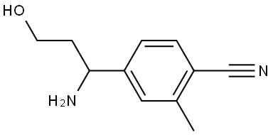 4-(1-AMINO-3-HYDROXYPROPYL)-2-METHYLBENZENECARBONITRILE Structure