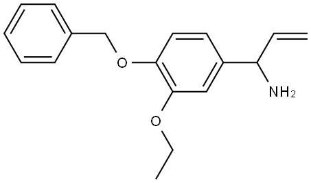 1-[3-ETHOXY-4-(PHENYLMETHOXY)PHENYL]PROP-2-ENYLAMINE Structure