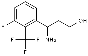 3-AMINO-3-[3-FLUORO-2-(TRIFLUOROMETHYL)PHENYL]PROPAN-1-OL Structure