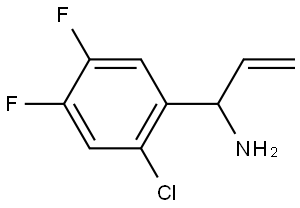 1-(2-CHLORO-4,5-DIFLUOROPHENYL)PROP-2-EN-1-AMINE Structure