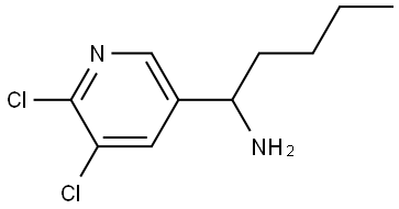 1-(5,6-DICHLORO-3-PYRIDYL)PENTYLAMINE Structure