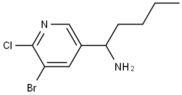 1-(5-BROMO-6-CHLORO-3-PYRIDYL)PENTYLAMINE Structure