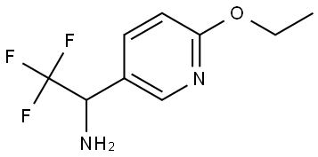 1-(6-ETHOXY(3-PYRIDYL))-2,2,2-TRIFLUOROETHYLAMINE 구조식 이미지