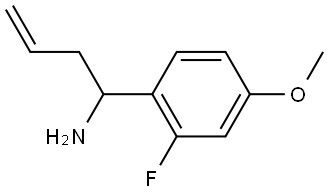 1-(2-FLUORO-4-METHOXYPHENYL)BUT-3-EN-1-AMINE Structure