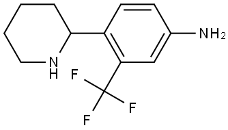 4-(piperidin-2-yl)-3-(trifluoromethyl)aniline Structure