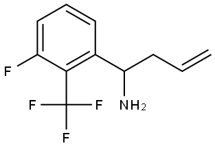 1-[3-FLUORO-2-(TRIFLUOROMETHYL)PHENYL]BUT-3-ENYLAMINE Structure