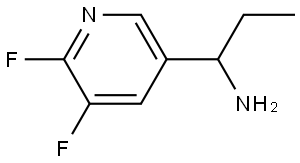 1-(5,6-difluoropyridin-3-yl)propan-1-amine Structure