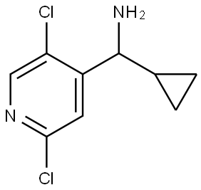 CYCLOPROPYL(2,5-DICHLOROPYRIDIN-4-YL)METHANAMINE Structure