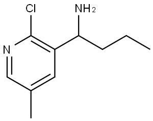 1-(2-CHLORO-5-METHYL-3-PYRIDYL)BUTYLAMINE Structure