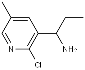 1-(2-CHLORO-5-METHYL-3-PYRIDYL)PROPYLAMINE Structure