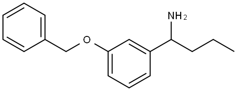 1-[3-(PHENYLMETHOXY)PHENYL]BUTYLAMINE Structure