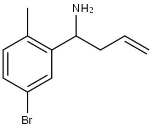 1-(5-BROMO-2-METHYLPHENYL)BUT-3-EN-1-AMINE Structure