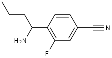 4-(1-AMINOBUTYL)-3-FLUOROBENZONITRILE Structure